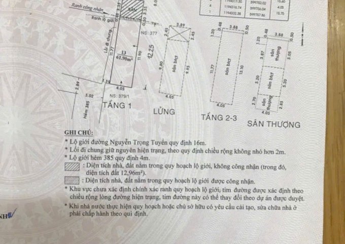 Bán Nhà Mặt Tiền Đường Nguyễn Trọng Tuyển, P.2, Tân Bình - 4x15m - 18.5 Tỷ