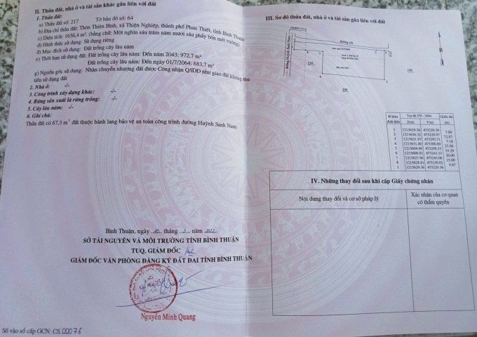 ĐẤT ĐẸP - GIÁ TỐT - Bán GẤP Lô Đất Tiềm Năng Tại Xã Thiện Nghiệp, Phan Thiết , Bình Thuận