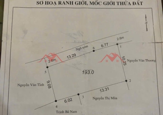CHÍNH CHỦ BÁN LÔ ĐẤT 193M TẠI ĐẠI YÊN-CHƯƠNG MỸ-HÀ NỘI
