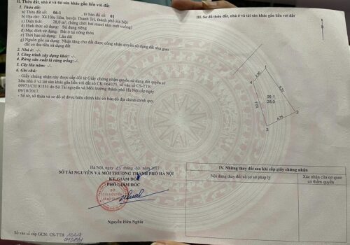 Chính chủ, bán nhà Hữu Lê- Hữu Hòa, ô tô đỗ cửa, Q. hoạch Công viên trước nhà, 28m2, giá 4.35 tỷ