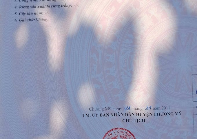 CHÍNH CHỦ BÁN LÔ ĐẤT 56,9M TẠI ĐẠI YÊN-CHƯƠNG MỸ-HÀ NỘI