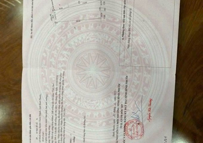 CHÍNH CHỦ BÁN ĐẤT TẠI BÌNH PHƯỚC
