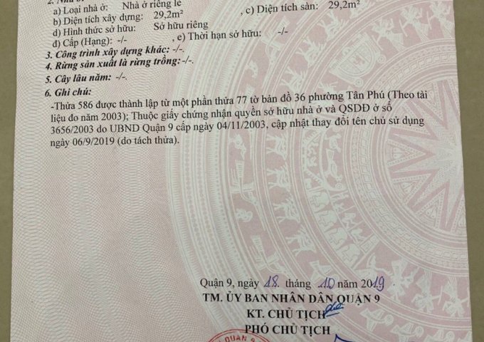 Bán Lô Đất Mặt Tiền 225 Hoàng Hữu Nam, Long Thạnh Mỹ (quận 9 cũ), Thành Phố Thủ Đức