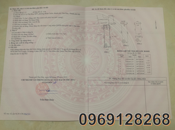 ⭐Chính chủ bán nhanh căn nhà 3 tầng vị trí đẹp giá tốt tại Thủ Đức, HCM, 6,25 tỷ. LH 0969128268