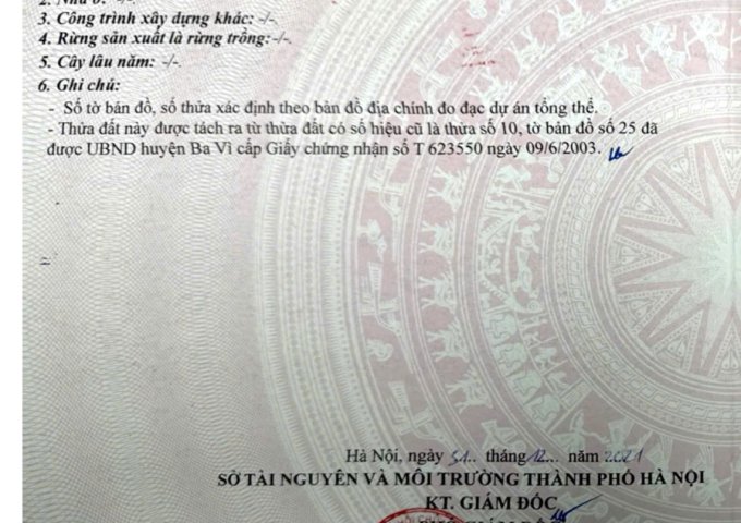 Chính chủ cần bán lô đất tại Vân Hòa – vị trí đẹp, pháp lý rõ ràng