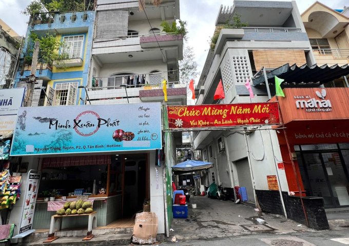 BÁN NHÀ GÓC 2 MẶT TIỀN NGUYỄN TRỌNG TUYỂN, P2, TÂN BÌNH.DT:4,5X12,5, 1TR3L, GIÁ:16,5 TỶ