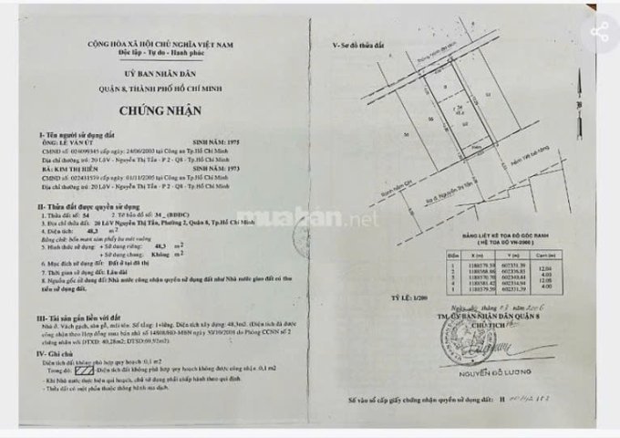 Bán nhà khu chợ Rạch Ông, Nguyễn Thị Tần P2, Q8 - 6tỷ5