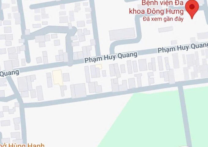 BÁN NHÀ ĐẤT MẶT PHỐ – GẦN BV ĐÔNG HƯNG – KD ĐỈNH – 3 MẶT THOÁNG – GIÁ TỐT