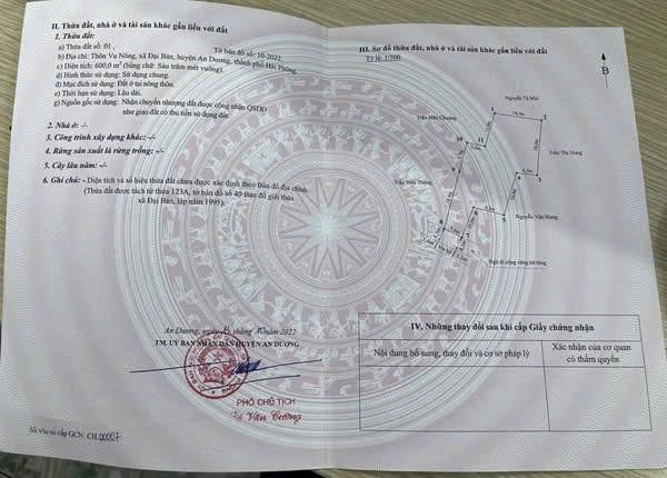 ► BÁN LÔ ĐẤT CHIA SẴN 8 LÔ – ĐẠI BẢN, AN DƯƠNG, HẢI PHÒNG