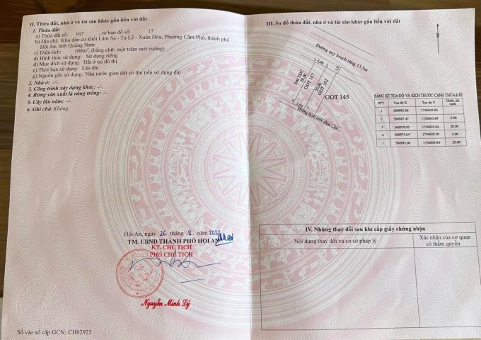 BÁN ĐẤT CHÍNH CHỦ – GIÁ TỐT GẦN PHỐ CỔ HỘI AN