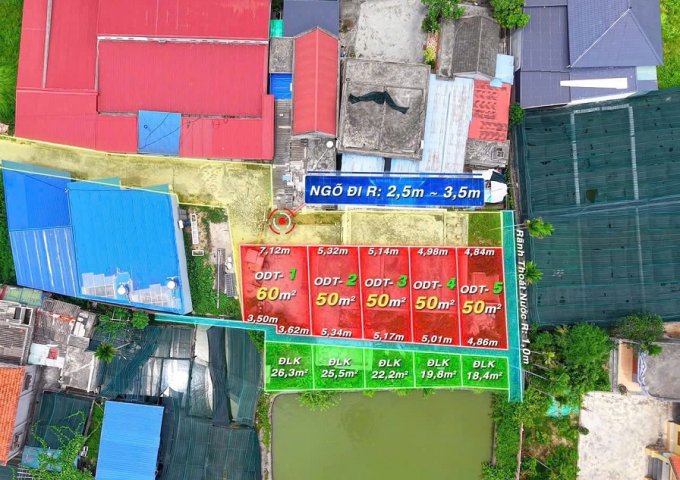 Chỉ nhô 1 tỷ có ngay lô đất ô tô 7 chỗ vào tận đất, vị trí đẹp tại Thiên Hương, TP Thuỷ Nguyên cách đường 203 chỉ khoảng 100m