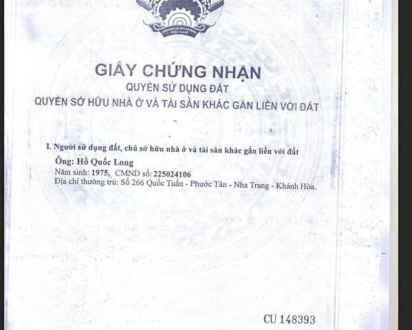 BÁN NHÀ MẶT TIỀN ĐƯỜNG 23/10 – VĨNH THẠNH, NHA TRANG