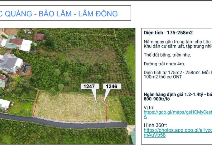 ĐẤT ĐẸP LỘC QUẢNG - BẢO LÂM - LÂM ĐỒNG