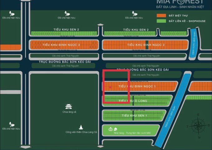 CHÍNH CHỦ CẦN BÁN LÔ BIỆT THỰ – LÀN 2 ĐƯỜNG BẮC SƠN KÉO DÀI, KĐT MIA FOREST, PHƯỜNG QUYẾT THẮNG, TP. THÁI NGUYÊN