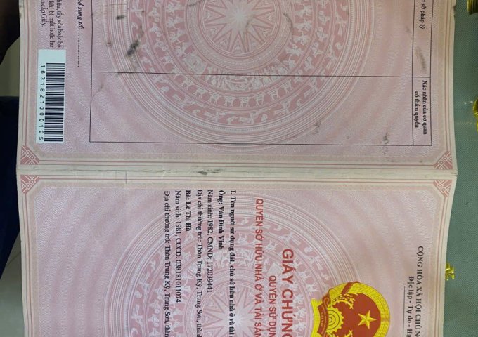 - CHÍNH CHỦ CẦN BÁN ĐẤT