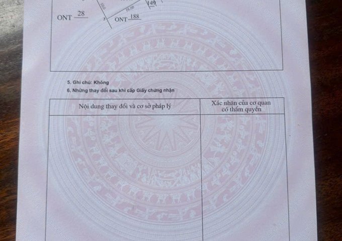 ► CHÍNH CHỦ CẦN BÁN LÔ ĐẤT ONT 188 – DOAN HẠ, THANH THỦY, PHÚ THỌ