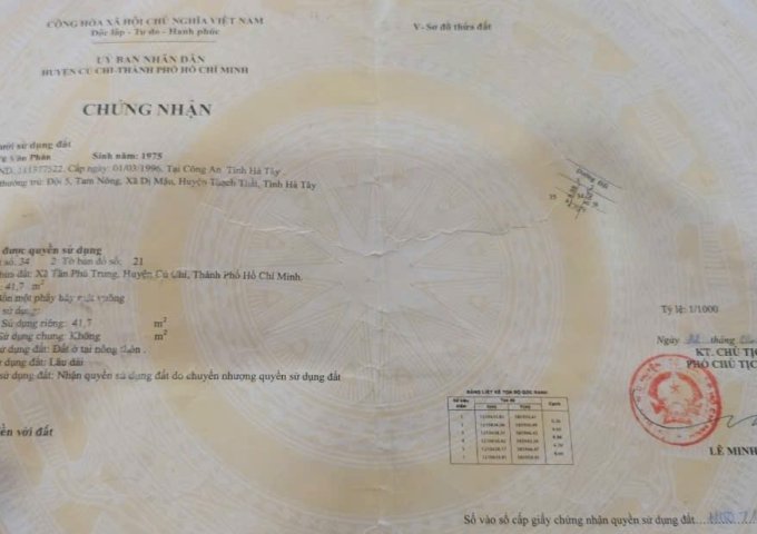 BÁN ĐẤT SỔ RIÊNG FULL THỔ CƯ – GIÁ TỐT TẠI CỦ CHI