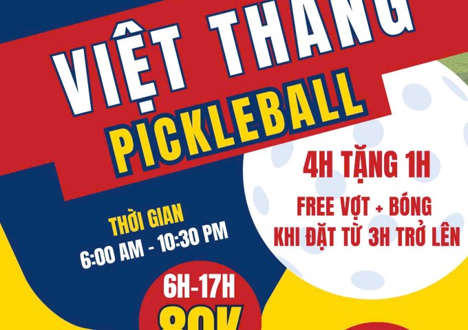 VIỆT THẮNG PICKLEBALL – SÂN CHƠI ĐẲNG CẤP TẠI TP. THỦ ĐỨC