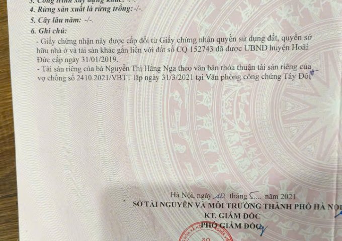 ► CHÍNH CHỦ CẦN BÁN GẤP MẢNH ĐẤT CÓ 102 – KHU PHÂN LÔ DỊCH VỤ LẠI XÁ, HOÀI ĐỨC