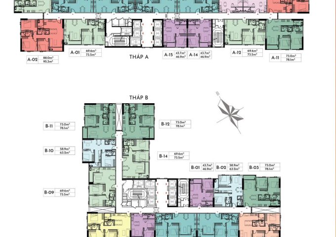 Chính chủ bán căn hộ chung cư A&T Sky Garden, 2PN, 2WC - view hồ bơi.