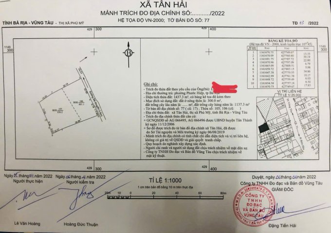 BÁN GẤP LÔ ĐẤT ĐẸP SIÊU RẺ TẠI phường TÂN HẢI (Phú Mỹ) - Tp.HCM