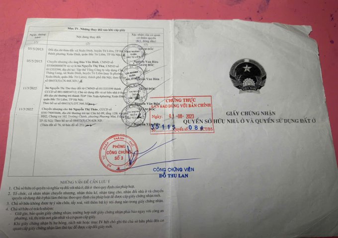 CHÍNH CHỦ CHO THUÊ NHÀ NGUYÊN CĂN TẠI XUÂN ĐỈNH, TỪ LIÊM – HÀ NỘI