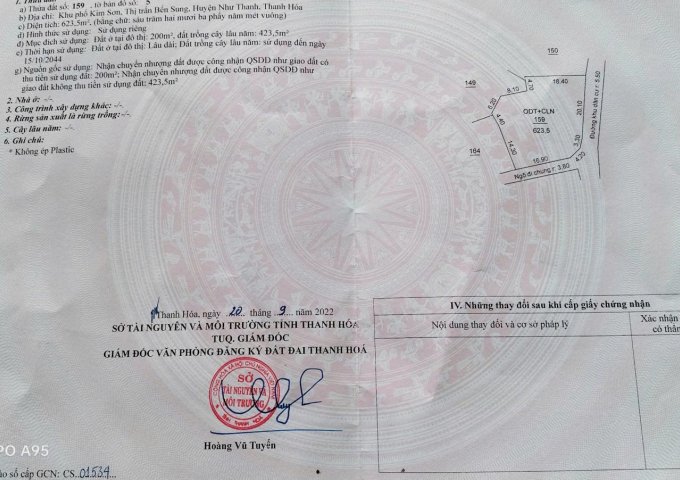 Cơ hội đầu tư - An cư tại Trung tâm Như Thanh, Thanh Hóa. Giá chỉ từ 650 triệu/lô - Sở hữu ngay vị trí tiềm năng hiếm có!