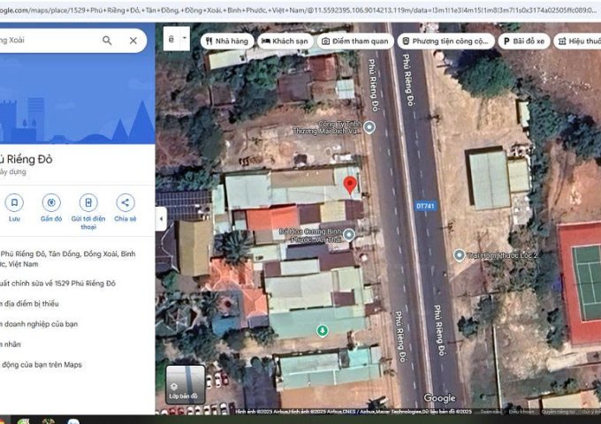 BÁN GẤP ĐẤT MẶT TIỀN ĐƯỜNG ĐT741 (PHÚ RIỀNG ĐỎ) – TRUNG TÂM THÀNH PHỐ ĐỒNG XOÀI