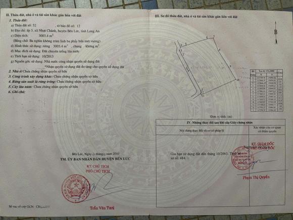 CHÍNH CHỦ BÁN ĐẤT 3 CÔNG – ẤP 3, NHỰT CHÁNH, BẾN LỨC