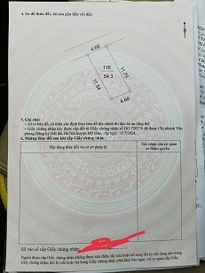 Bán đất thổ cư 55m² tại Hà Nội, xây nhà được luôn, sẵn cống thoát nước