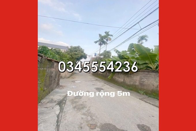 ⭐Bán đất vị trí đẹp thôn Nam Võng Ngoại (Võng Xuyên, Phúc Thọ), Phúc Lộc, HN; 3xtr/m2; 0345554236