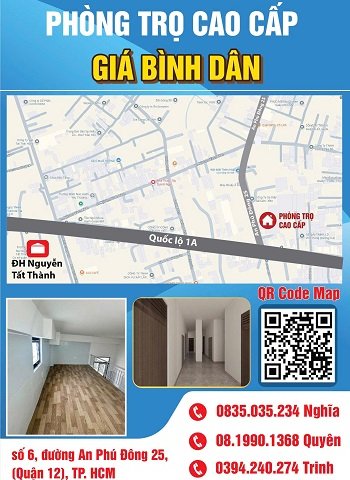 PHÒNG TRỌ CAO CẤP – FULL NỘI THẤT – GẦN ĐH NGUYỄN TẤT THÀNH & VĂN HIẾN
