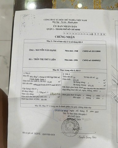 Bán Căn Hộ P606, Số 40E Ngô Đức Kế, Phường Bến Nghé, Trung Tâm Quận 1