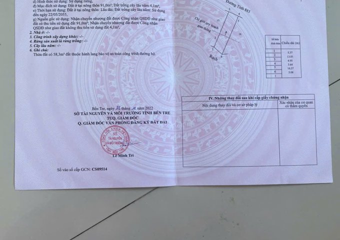 BÁN NHÀ MẶT TIỀN TL885 – GẦN CHỢ MỸ LỒNG, GIỒNG TRÔM, BẾN TRE