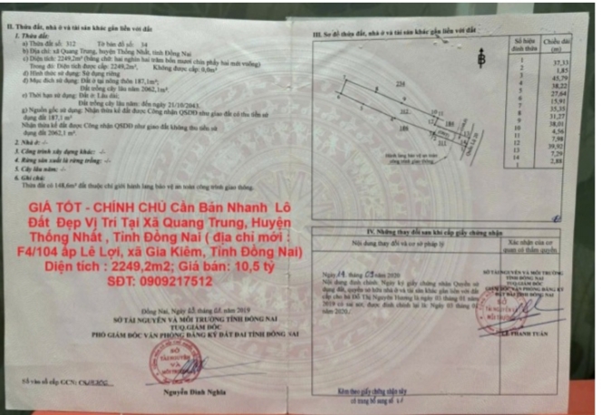 ⭐CHÍNH CHỦ cần bán nhanh lô đất vị trí đẹp tại xã Gia Kiêm, (huyện Thống Nhất cũ) Đồng Nai, 0909217512