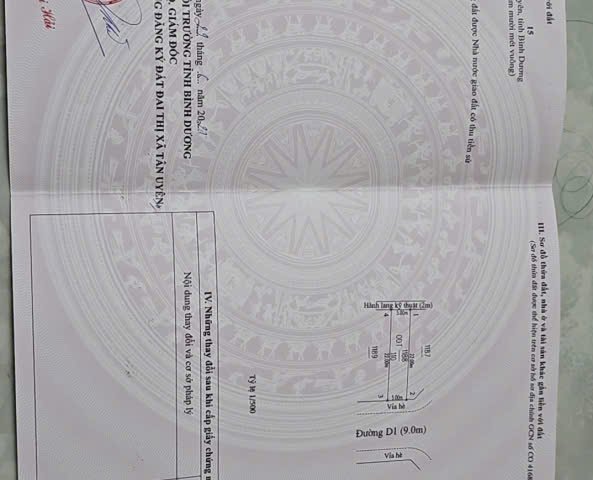 Cần bán nhanh lô đất tại khu dân cư Hội Nghĩa, Thị xã Tân Uyên, Bình Dương