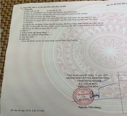 ⭐Bán nhà đất chính chủ vị trí đẹp tại Khánh Thiện (Khánh Lợi, Yên Khánh) Ninh Bình, 0949 866 931