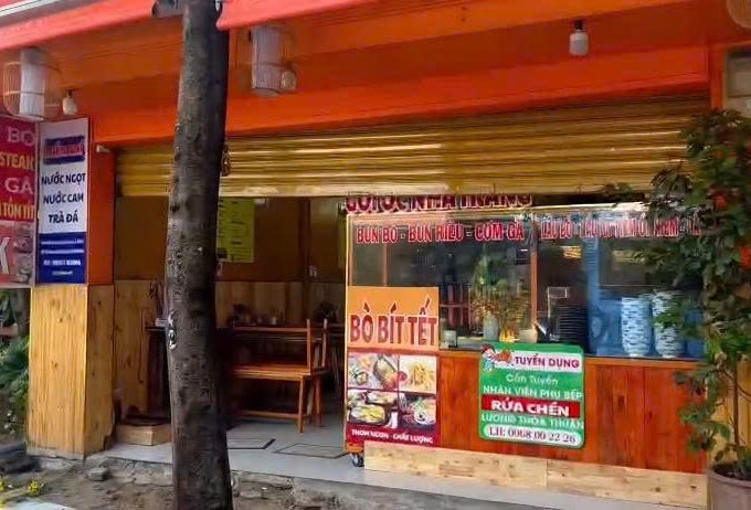 CHO THUÊ MẶT BẰNG KINH DOANH QUÁN ĂN 2 TẦNG