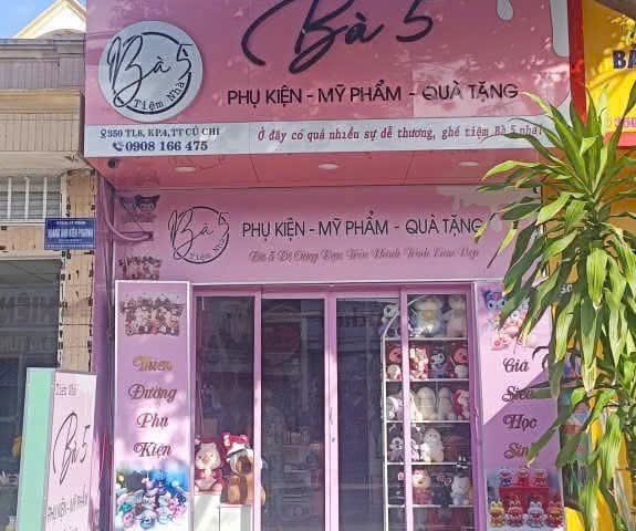 SANG SHOP PHỤ KIỆN KHU VỰC CỦ CHI - TP.HCM Giá sang nhượng toàn bộ: 95 triệu