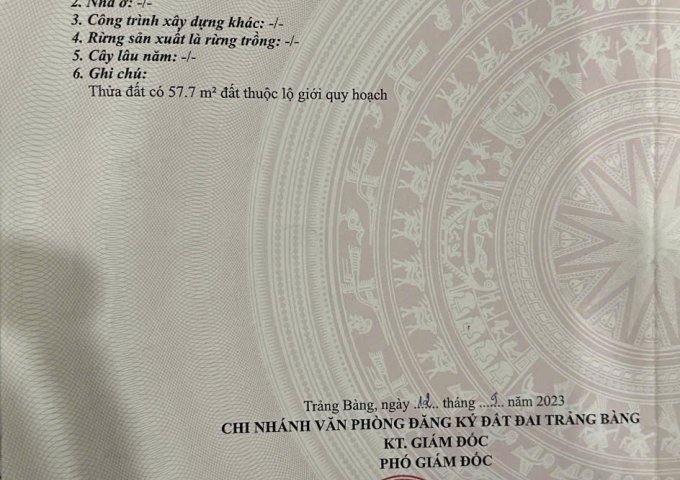 BÁN ĐẤT ĐẸP MẶT TIỀN NHỰA – LỘC CHÁNH, LỘC HƯNG, TRẢNG BÀNG, TÂY NINH