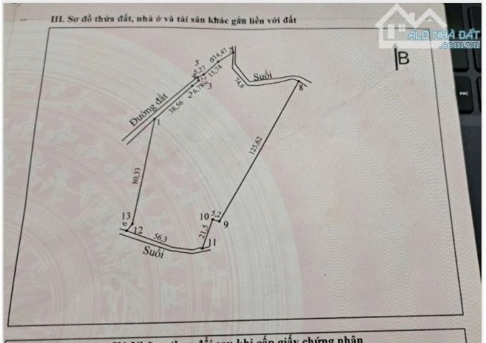 Bán Đất Vườn – DT: 1 Ha – Giá: 4 tỉ 7 - Bảo Bình, Cẩm Mỹ