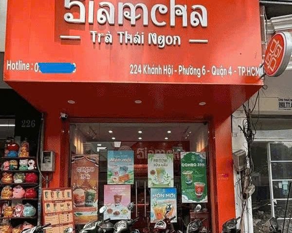 SANG LỖ TIỆM TRÀ SỮA THÁI NHƯỢNG QUYỀN ĐẸP LẮM MB VỊ TRÍ ĐẸP- QUẬN 4 -TPHCM