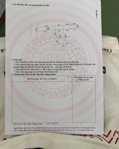 CHÍNH CHỦ CẦN BÁN LÔ ĐẤT ĐẸP – XÃ HỢP TIẾN, MỸ ĐỨC, HÀ NỘI