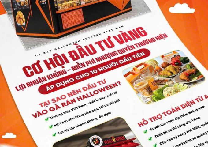 CƠ HỘI VÀNG - MIỄN PHÍ NHƯỢNG QUYỀN CHO 10 KHÁCH HÀNG ĐẦU TIÊN KHU VỰC NỘI THÀNH HÀ NỘI