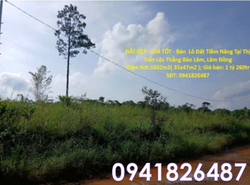 ⭐Bán lô đất tiềm năng đẹp tại thị trấn Lộc Thắng, Bảo Lâm, Lâm Đồng; 1,26tỷ, 0941826487