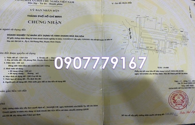 ⭐Chính chủ bán gấp Biệt thự 2 mặt tiền 168m2 tại xã Bình Hưng (Phong Phú, Bình Chánh cũ). LH 0907779167