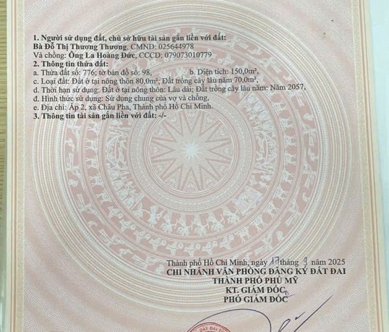 BÁN ĐẤT THỔ CƯ 5×30 – GIÁ TỐT CHỈ 1,6 TỶ – MẶT ĐƯỜNG QUY HOẠCH LỚN!