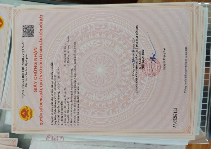 CẦN BÁN ĐẤT GIÁ TỐT – THANH KHOẢN NHANH TẠI NAM ĐỒ SƠN, HẢI PHÒNG