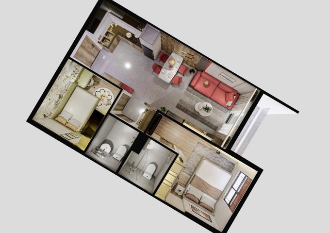 CHÍNH CHỦ CẦN SANG NHƯỢNG CĂN HỘ 2PN – 2WC TẠI BCONS SOLARY