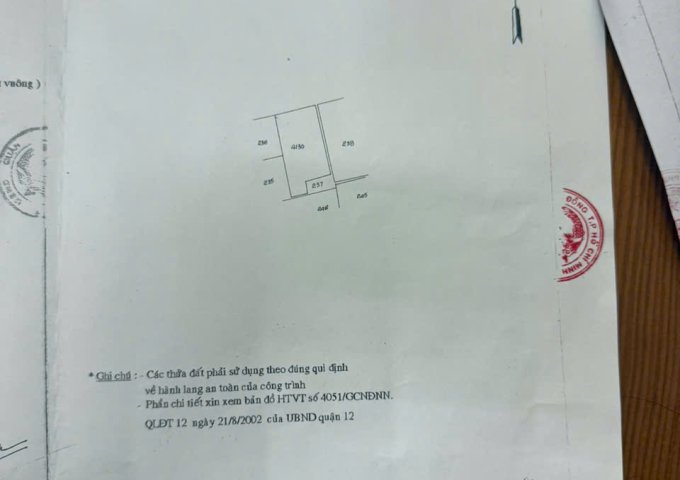 BÁN NHÀ QUẬN 12 GIÁ TỐT – CHỈ 1 TỶ 550 TRIỆU, VÀO Ở NGAY